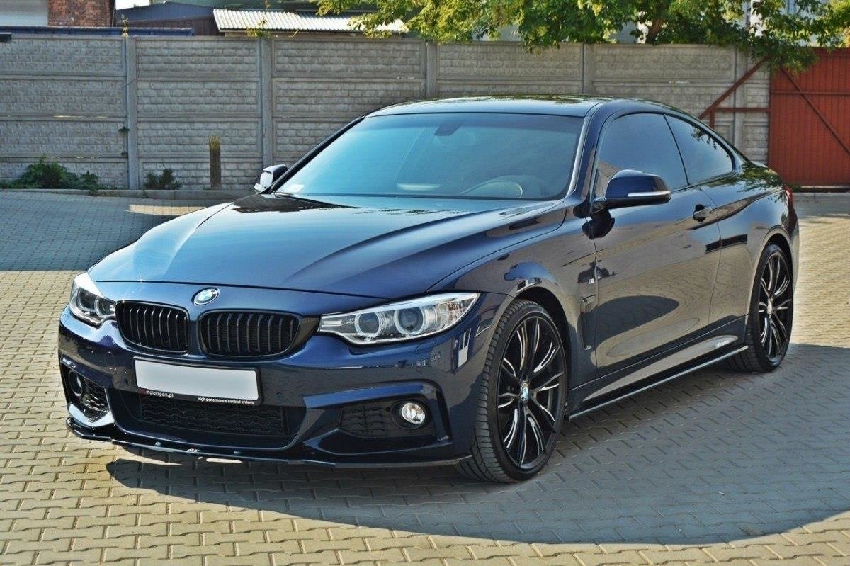 Seitenschweller Ansatz für BMW 4er F32 M Paket schwarz Hochglanz