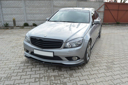 Front Ansatz für Mercedes C W204 AMG-Line (vor Facelift) Carbon Look