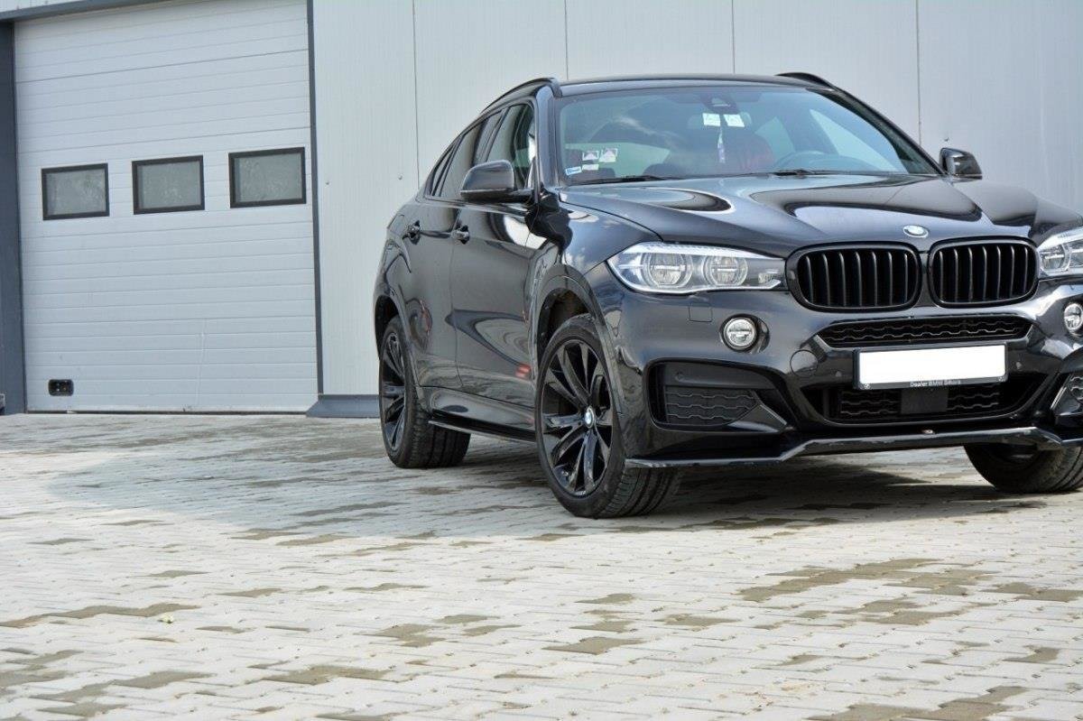 Seitenschweller Ansatz für BMW X6 F16 M Paket Carbon Look