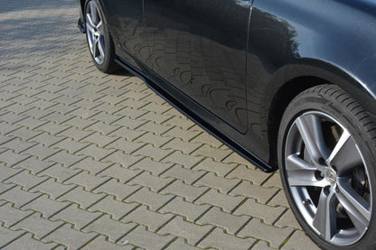 Seitenschweller Ansatz für Lexus GS Mk4 Facelift schwarz Hochglanz
