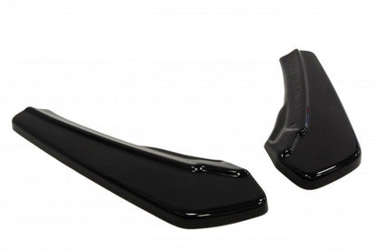 Heck Ansatz Flaps Diffusor für Audi A5 S-Line 8T Coupe schwarz matt