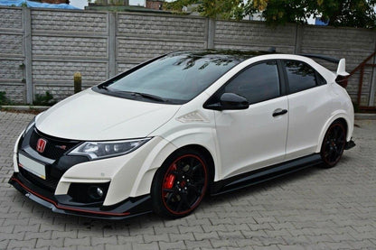Front Ansatz für v.2 HONDA CIVIC IX TYPE R schwarz Hochglanz