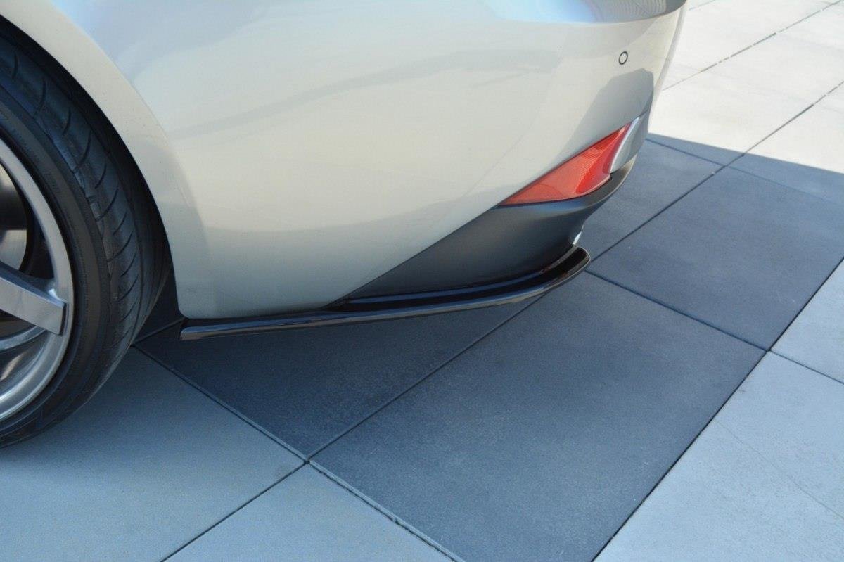 Heck Ansatz Flaps Diffusor für Lexus IS Mk3 T schwarz matt