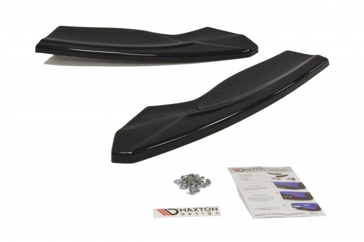 Heck Ansatz Flaps Diffusor für v.2 FORD FOCUS II ST Facelift schwarz matt