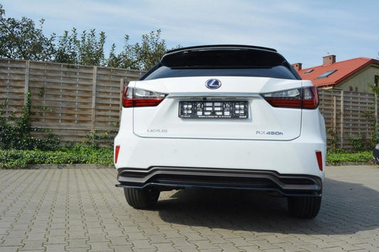 Mittlerer Diffusor Heck Ansatz für Lexus RX Mk4 H  Carbon Look