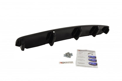 Mittlerer Diffusor Heck Ansatz für BMW 6er Gran Coupé M Paket DTM LOOK schwarz matt