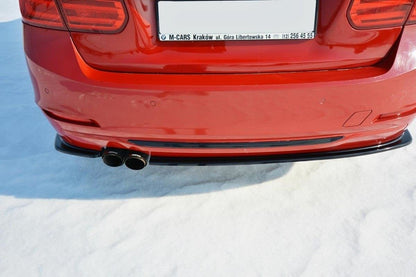 Heck Ansatz Flaps Diffusor für BMW 3er F30 Carbon Look