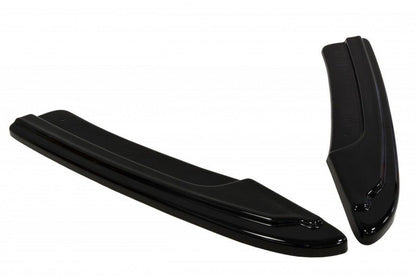 Heck Ansatz Flaps Diffusor für AUDI RS6 C7 schwarz matt