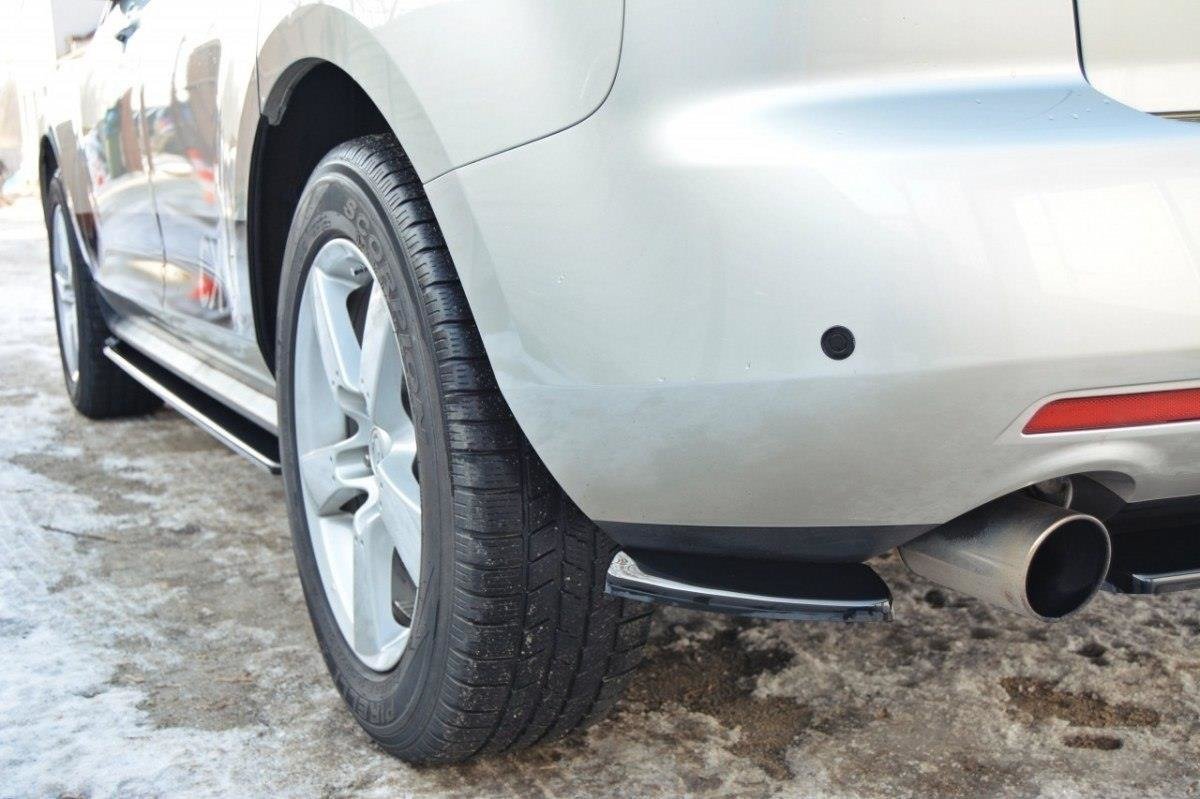 Heck Ansatz Flaps Diffusor für MAZDA CX-7 schwarz matt