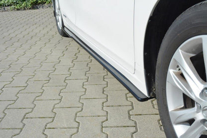 Seitenschweller Ansatz für Lexus CT Mk1 Facelift schwarz Hochglanz