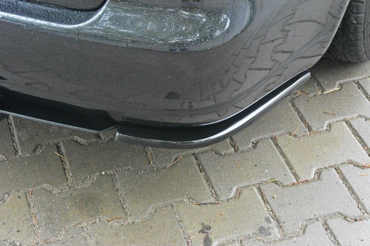 Heck Ansatz Flaps Diffusor für AUDI S4 B5 Avant schwarz matt