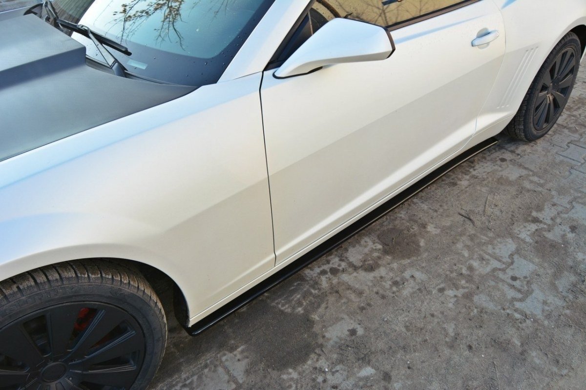 Seitenschweller Ansatz für CHEVROLET CAMARO V SS - US, EU VERSION (vor Facelift) schwarz matt