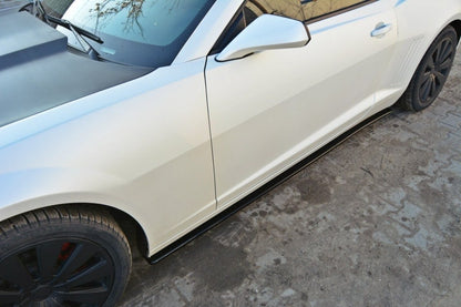 Seitenschweller Ansatz für CHEVROLET CAMARO V SS - US, EU VERSION (vor Facelift) schwarz matt