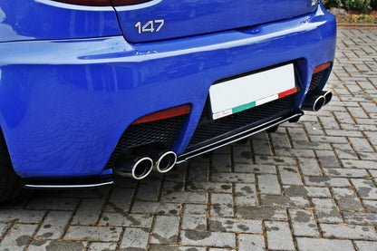 Mittlerer Diffusor Heck Ansatz für ALFA ROMEO 147 GTA DTM LOOK Carbon Look