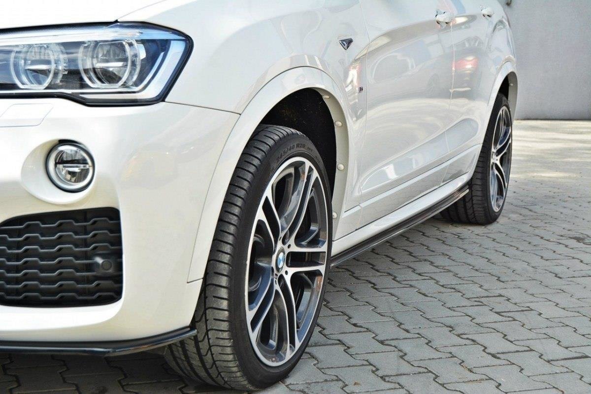 Seitenschweller Ansatz für BMW X4 M Paket schwarz Hochglanz