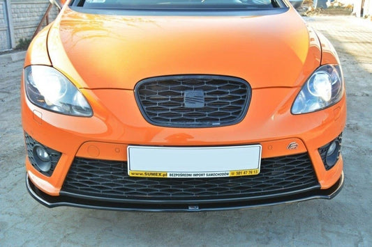 Front Ansatz V.2 für SEAT LEON MK2 CUPRA / FR Facelift schwarz matt