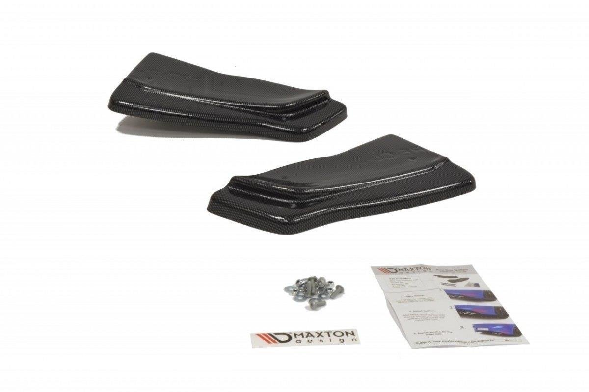 Heck Ansatz Flaps Diffusor für RENAULT CLIO III RS schwarz matt