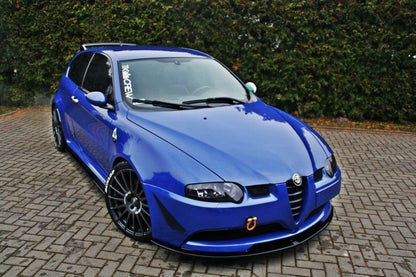 Front Ansatz für ALFA ROMEO 147 GTA schwarz Hochglanz