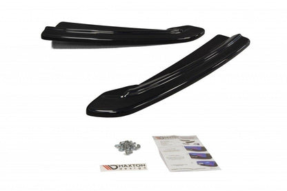 Heck Ansatz Flaps Diffusor für Skoda Superb Mk3 Hatchback / Kombi schwarz Hochglanz