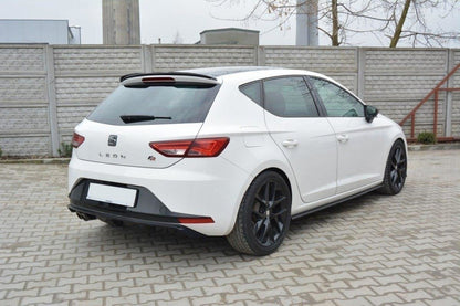 Diffusor Heck Ansatz für SEAT LEON III FR schwarz matt
