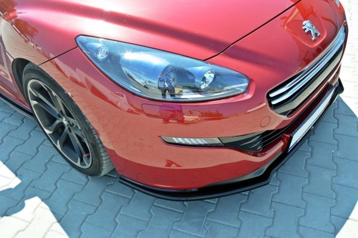 Front Ansatz V.1 für PEUGEOT RCZ FACELIFT schwarz Hochglanz