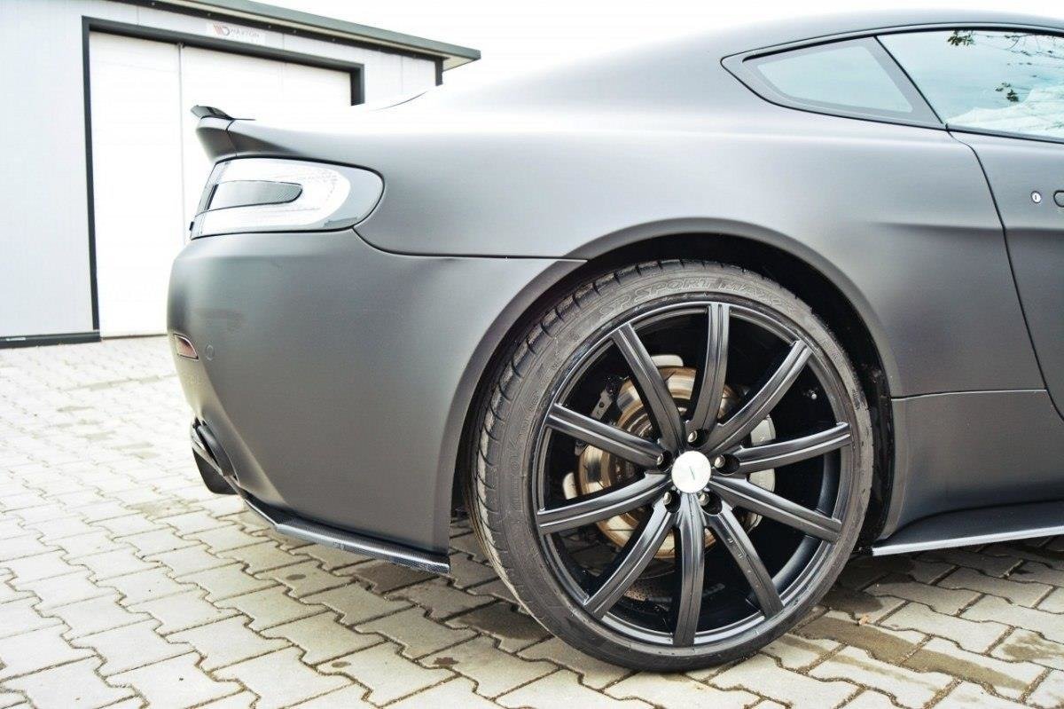 Heck Ansatz Flaps Diffusor für ASTON MARTIN V8 VANTAGE Carbon Look