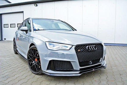 Front Ansatz V.1 für Audi RS3 8V Sportback schwarz matt