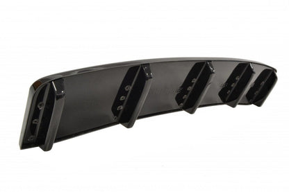 Mittlerer Diffusor Heck Ansatz für AUDI A7 S-LINE (FACELIFT) im DTM LOOK Carbon Look