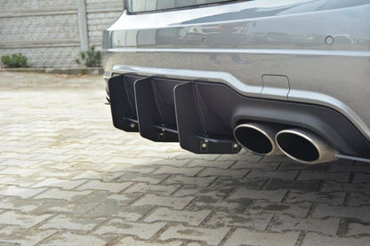 MERCEDES C W204 AMG-LINE Facelift Diffusor Heck Ansatz für Heckschürze für & Heck Ansatz Flaps Diffusor für