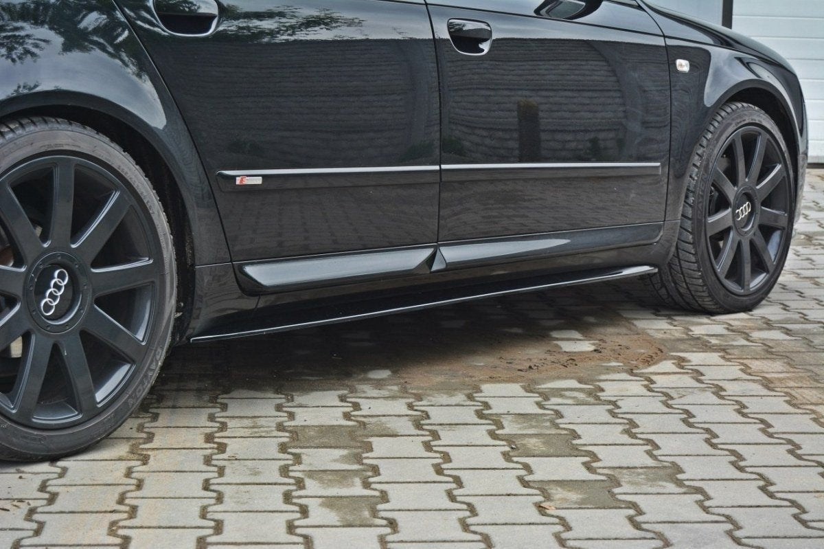 Seitenschweller Ansatz für Audi S4 / A4 / A4 S-Line B6 / B7  Carbon Look
