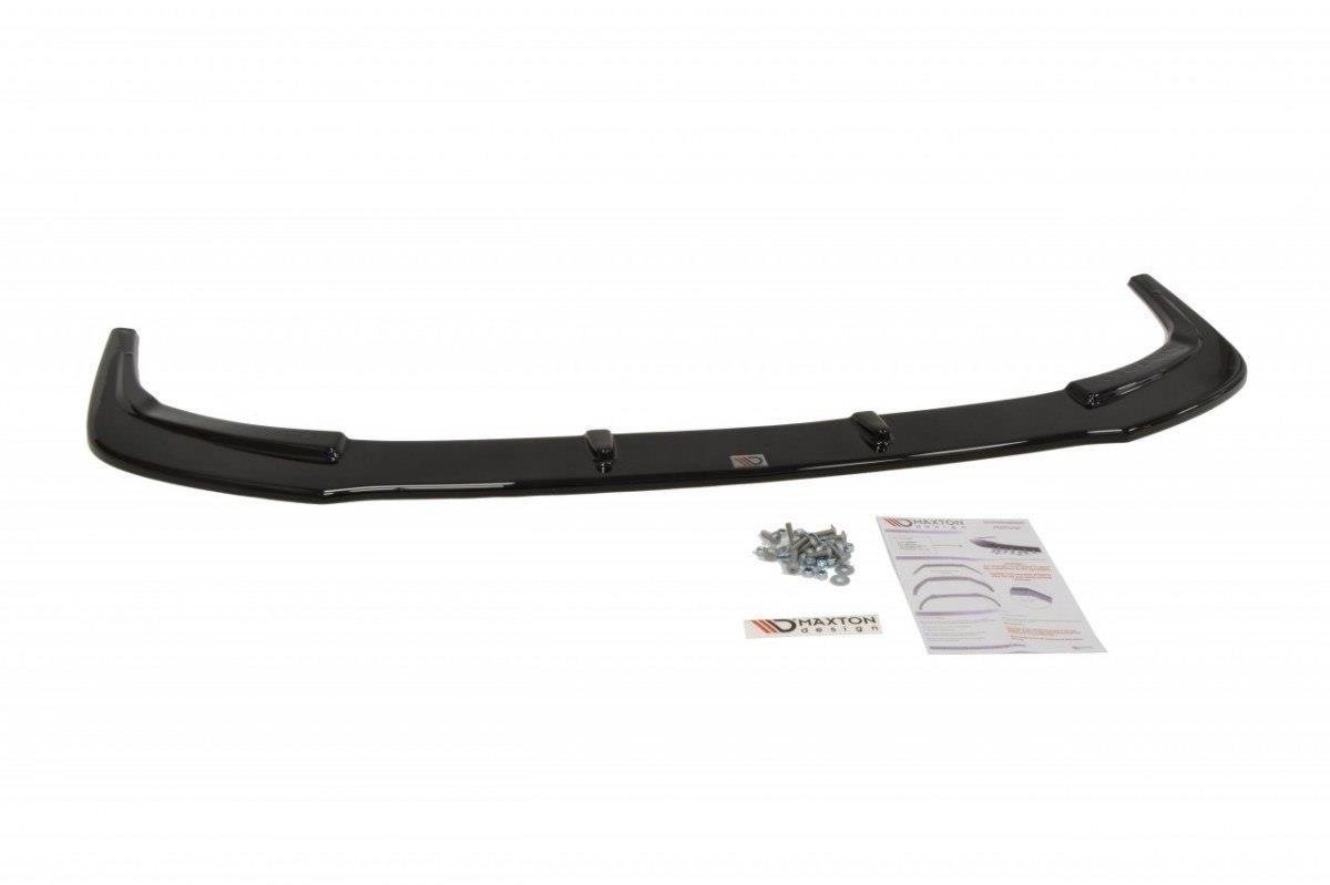 Front Ansatz V.1 für Mitsubishi Lancer Evo X schwarz Hochglanz