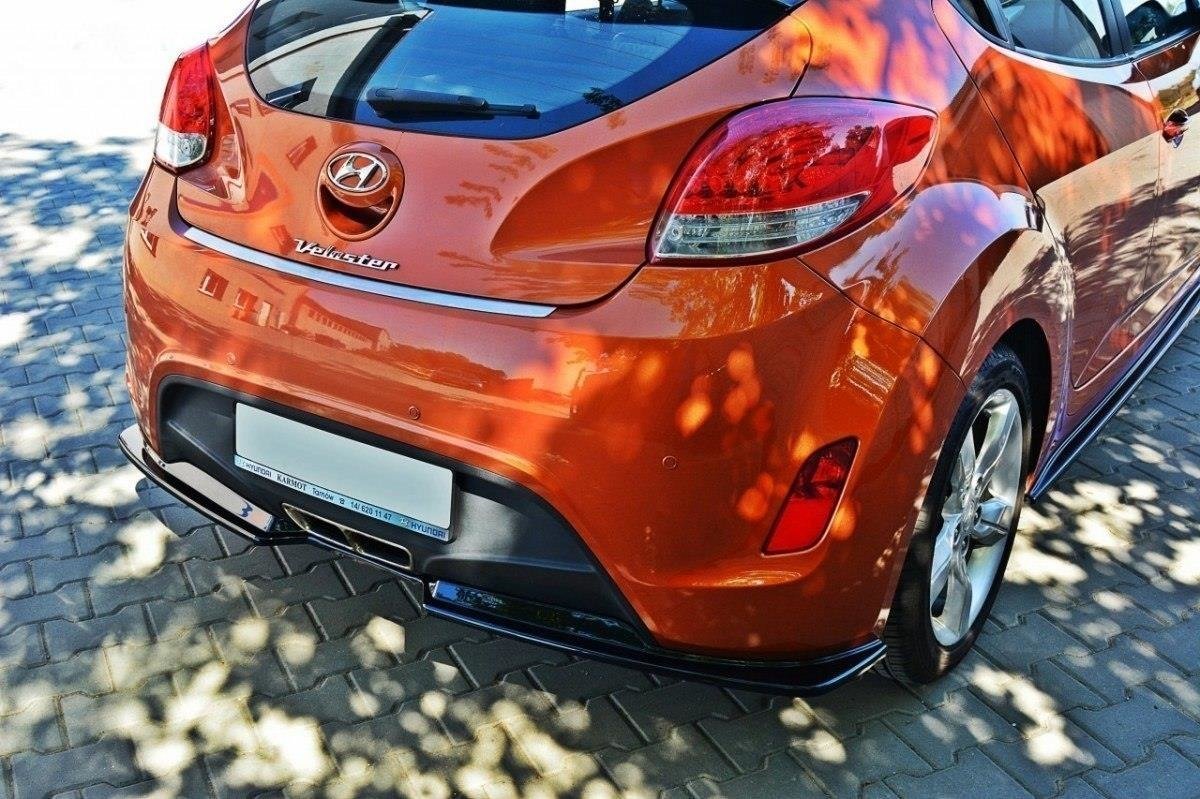 Diffusor Heck Ansatz für Hyundai Veloster Carbon Look