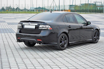 Diffusor Heck Ansatz für Saab 9-3 Aero Mk2 Facelift schwarz matt