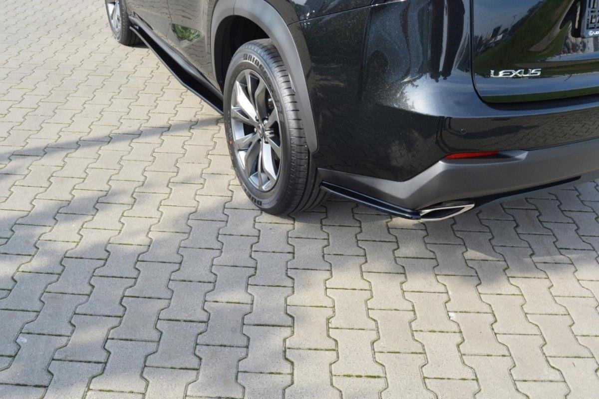 Heck Ansatz Flaps Diffusor für Lexus NX Mk1 T Carbon Look