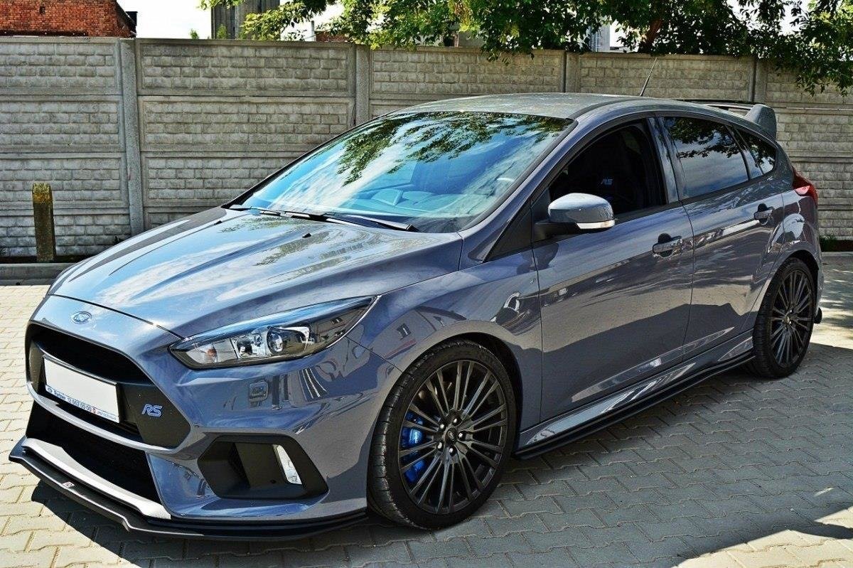 Seitenschweller Ansatz für Ford Focus RS Mk3 schwarz Hochglanz