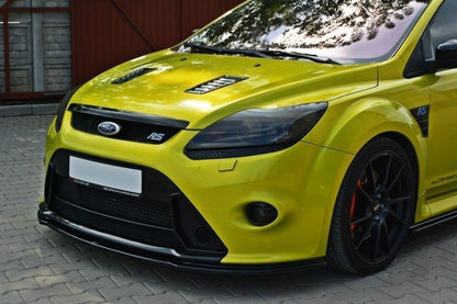 Front Ansatz V.2 für Ford Focus RS Mk2 schwarz Hochglanz