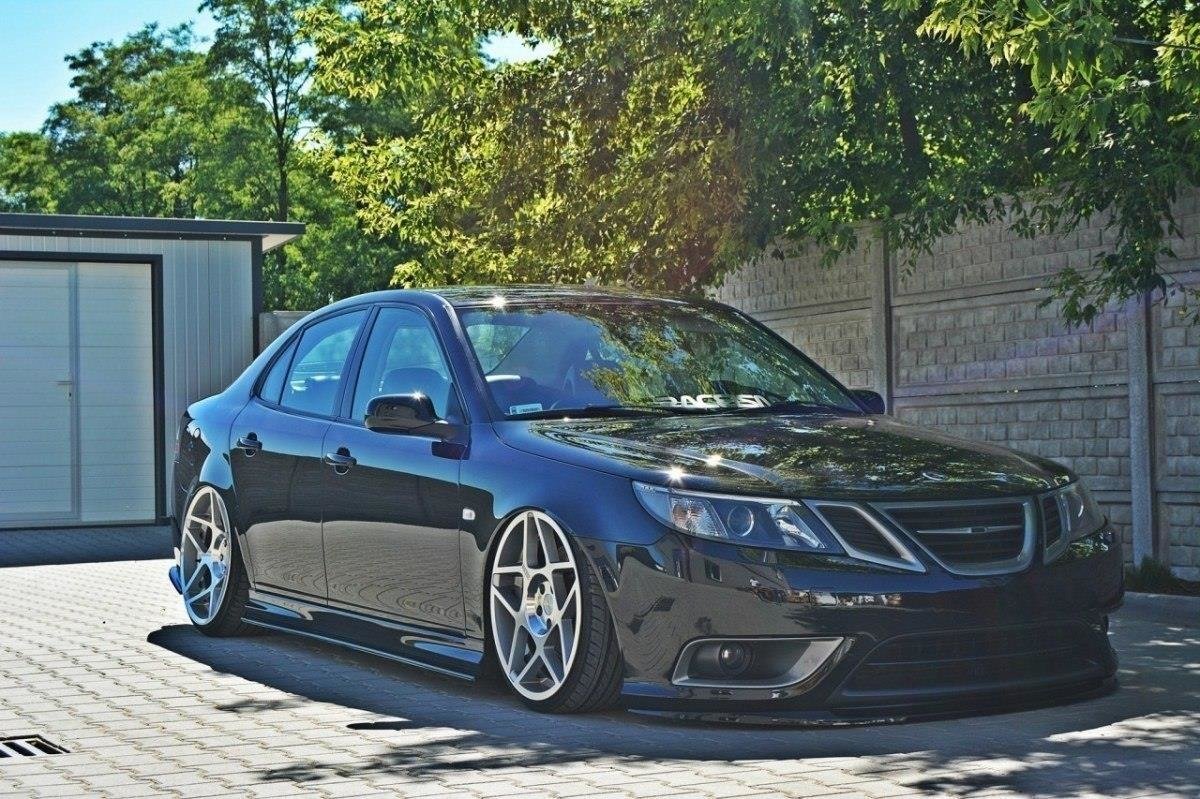 Front Ansatz für SAAB 9-3 TURBO X schwarz Hochglanz