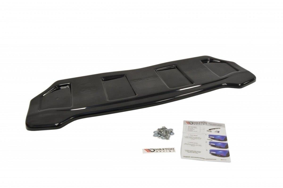 Mittlerer Diffusor Heck Ansatz für PEUGEOT 308 II GTI  schwarz matt