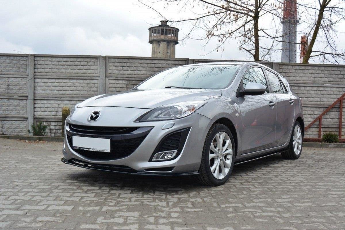Front Ansatz für MAZDA 3 MK2 SPORT (vor Facelift) Carbon Look