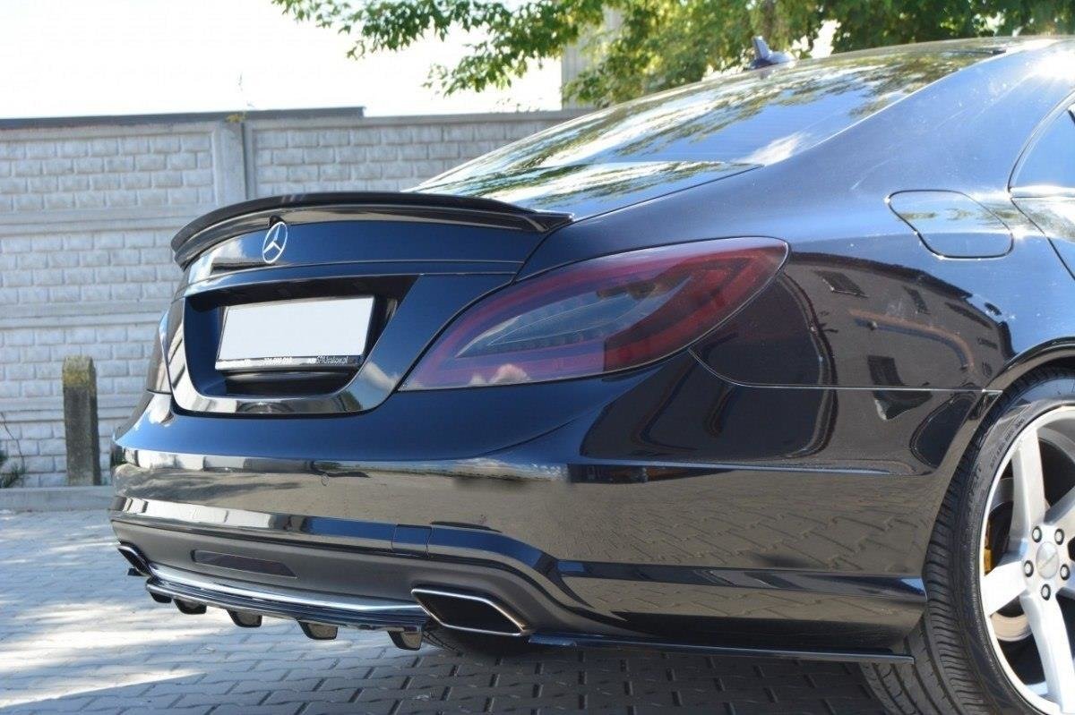 Spoiler CAP für MERCEDES CLS C218 AMG LINE schwarz Hochglanz