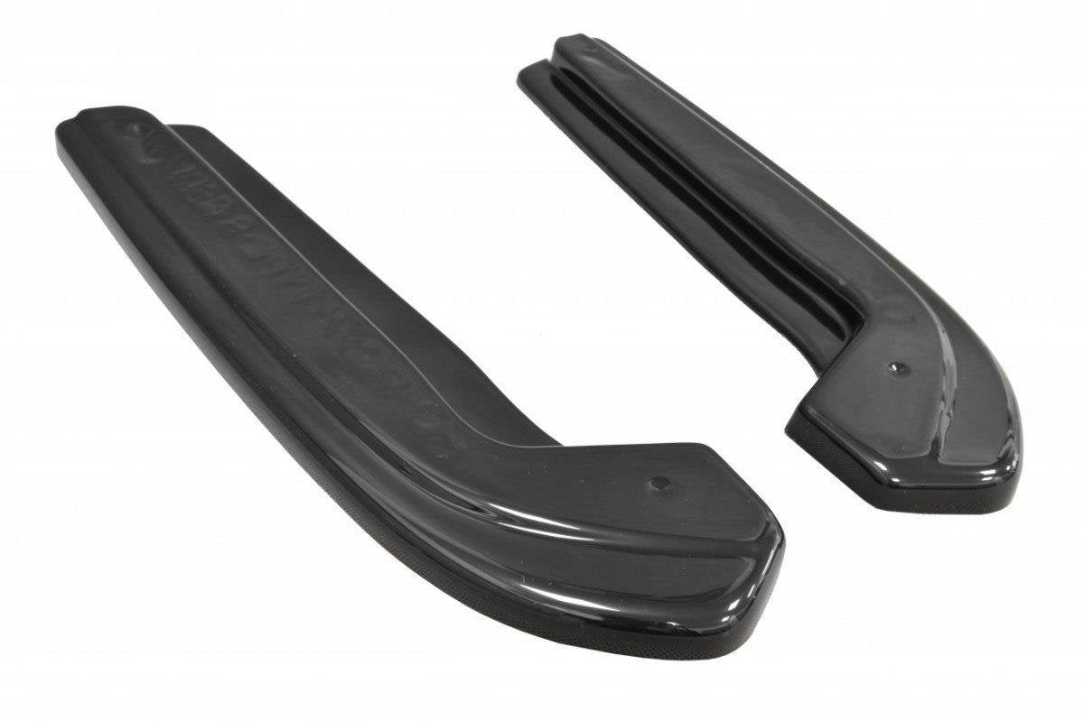 Heck Ansatz Flaps Diffusor für HONDA ACCORD VII TYPE-S schwarz matt