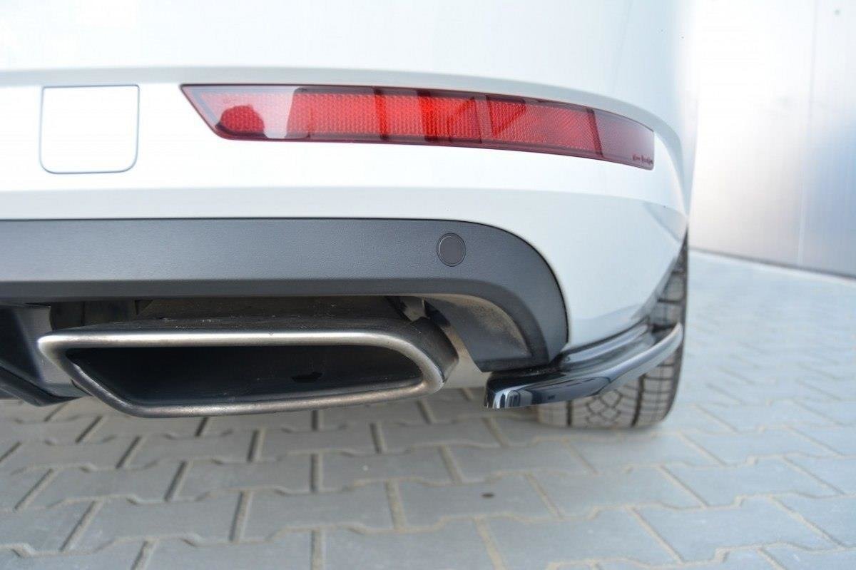 Heck Ansatz Flaps Diffusor für Skoda Superb Mk3 Hatchback / Kombi schwarz Hochglanz