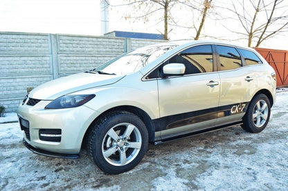 Seitenschweller Ansatz für MAZDA CX-7 schwarz matt