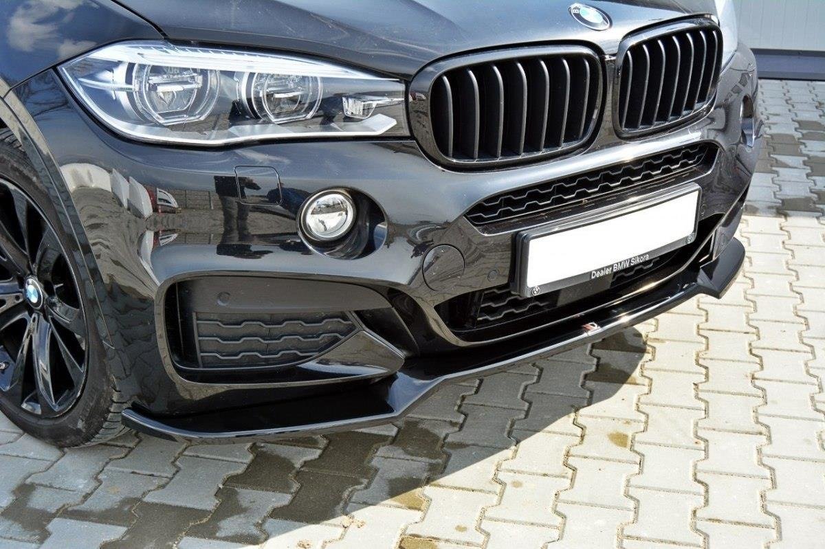 Front Ansatz für v.1 BMW X6 F16 M Paket schwarz matt