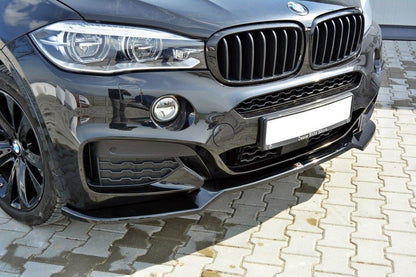 Front Ansatz für v.1 BMW X6 F16 M Paket schwarz matt