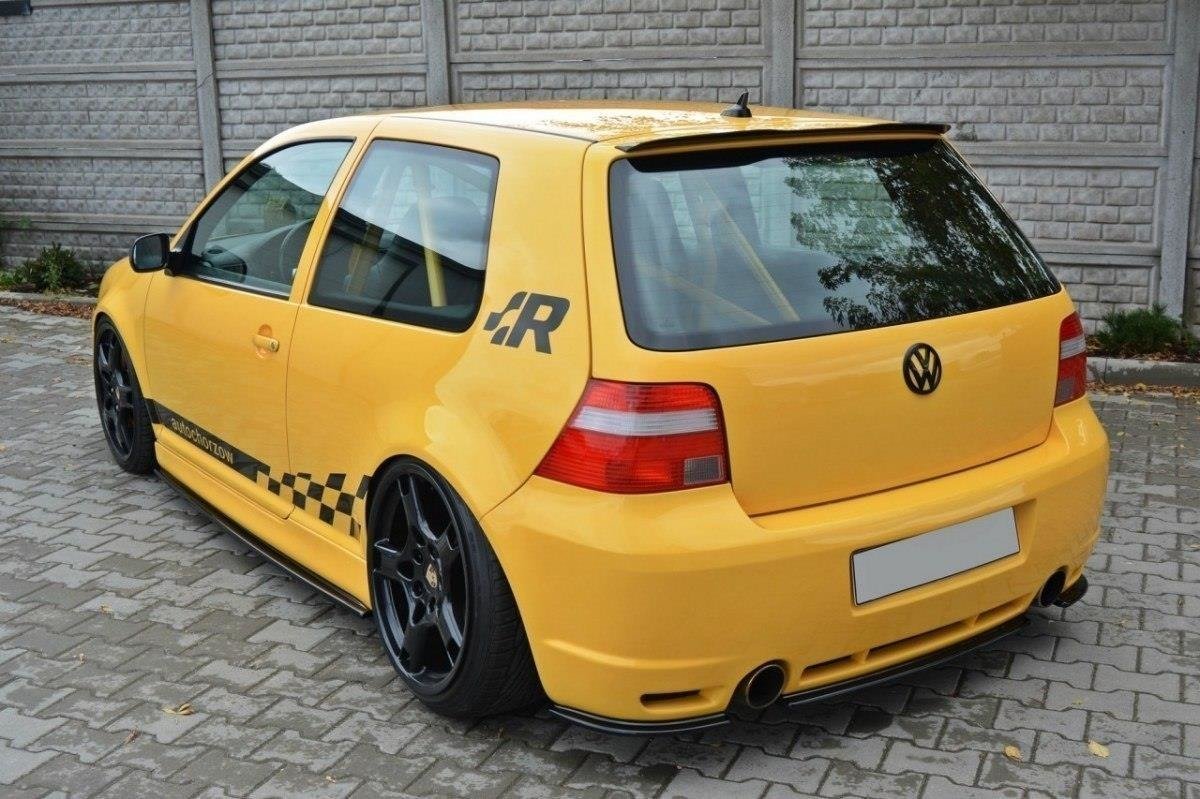 Heck Ansatz Flaps Diffusor für VW GOLF 4 R32 Carbon Look