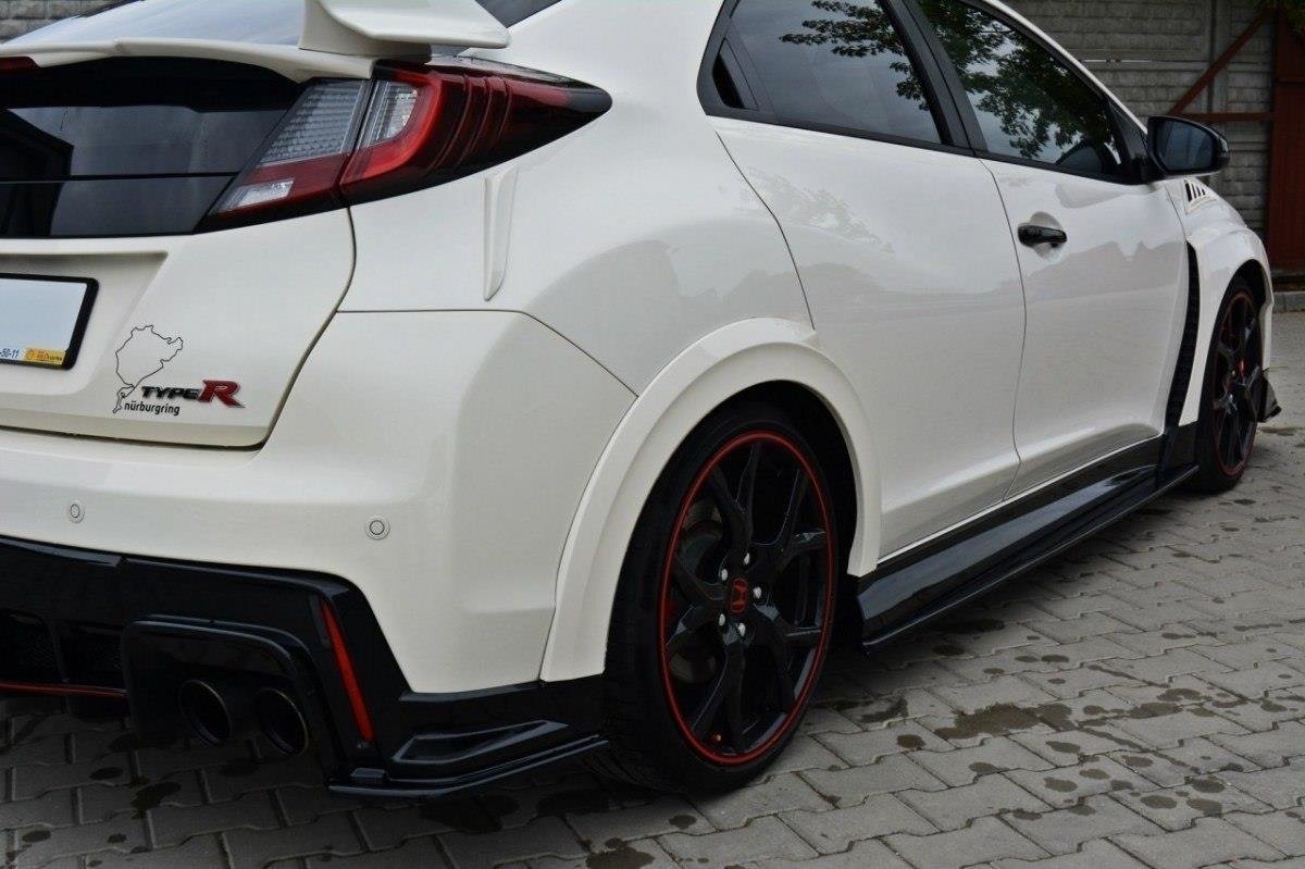 Seitenschweller Ansatz für HONDA CIVIC IX TYPE R schwarz Hochglanz