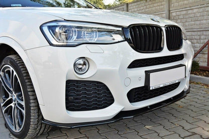 Front Ansatz für BMW X4 M Paket schwarz Hochglanz