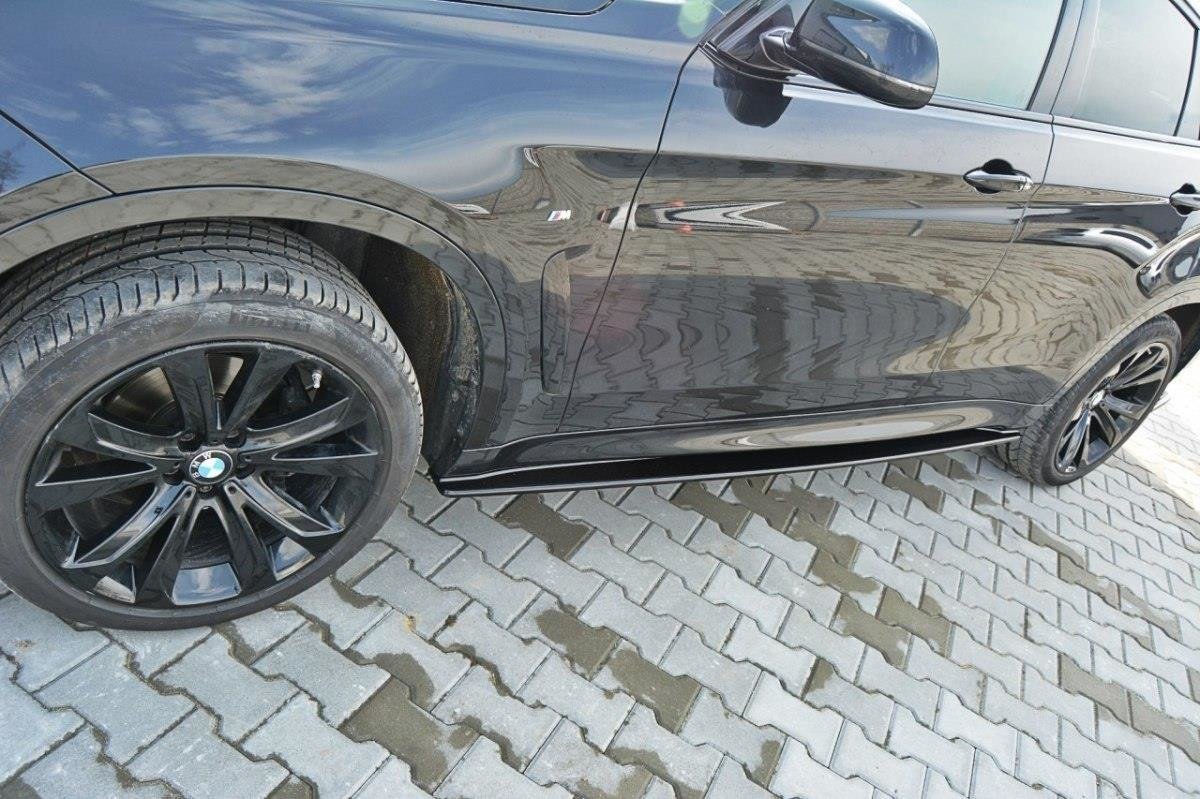 Seitenschweller Ansatz für BMW X6 F16 M Paket Carbon Look