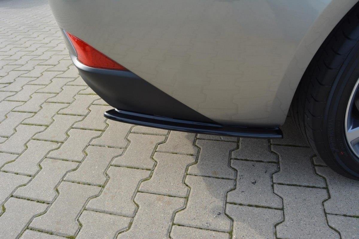 Heck Ansatz Flaps Diffusor für Lexus IS Mk3 Facelift T schwarz matt